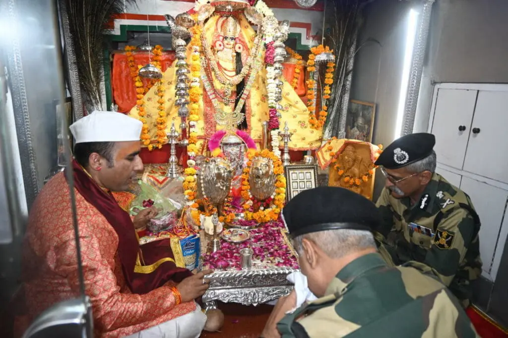 Devotees at Tanot Mata Temple
